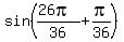 sin%28%2826pi%29%2F36+%2B+pi%2F36%29