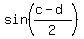 sin%28%28c-d%29%2F2%29