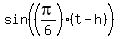 sin%28%28pi%2F6%29%28t-h%29%29