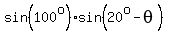 sin%28100%5Eo%29%2Asin%2820%5Eo-theta%29