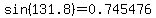 sin%28131.8%29=0.745476