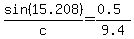 sin%2815.208%29%2Fc=%280.5%29%2F9.4