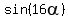 sin%2816alpha%29