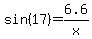 sin%2817%29+=+6.6%2Fx