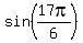 sin%2817pi%2F6%29
