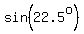 sin%2822.5%5Eo%29