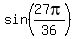 sin%2827pi%2F36%29