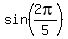 sin%282pi%2F5%29