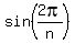 sin%282pi%2Fn%29