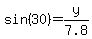 sin%2830%29=y%2F7.8