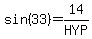 sin%2833%29=14%2FHYP