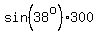 sin%2838%5Eo%29%2A300
