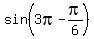 sin%283pi+-+pi%2F6%29