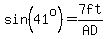 sin%2841%5Eo%29=7ft%2FAD