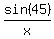sin%2845%29%2Fx