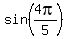 sin%284pi%2F5%29
