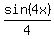 sin%284x%29%2F4