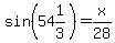 sin%2854%261%2F3%29+=+x%2F28