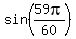 sin%2859pi%2F60%29