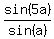 sin%285a%29%2Fsin%28a%29