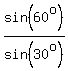 sin%2860%5Eo%29%2Fsin%2830%5Eo%29