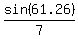 sin%2861.26%29%2F7