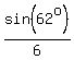 sin%2862%5Eo%29%2F6
