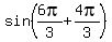 sin%286pi%2F3%2B4pi%2F3%29