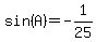 sin%28A%29=-1%2F25+