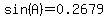 sin%28A%29=0.2679
