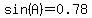 sin%28A%29=0.78