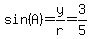 sin%28A%29=y%2Fr=3%2F5