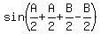 sin%28A%2F2%2BA%2F2%2BB%2F2-B%2F2%29