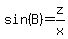 sin%28B%29=z%2Fx