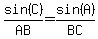 sin%28C%29%2FAB+=+sin%28A%29%2FBC