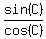 sin%28C%29%2Fcos%28C%29
