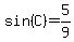 sin%28C%29=5%2F9