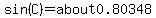 sin%28C%29=about0.80348