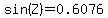 sin%28Z%29=0.6076