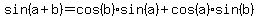 sin%28a%2Bb%29=cos%28b%29+%2Asin%28a%29+%2B+cos%28a%29%2A+sin%28b%29