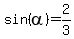 sin%28alpha%29=2%2F3
