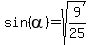 sin%28alpha%29=sqrt%289%2F25%29