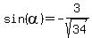 sin%28alpha%29+=+-3%2Fsqrt%2834%29