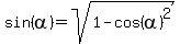 sin%28alpha%29+=+sqrt%281-cos%28alpha%29%5E2%29