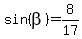sin%28beta%29=8%2F17