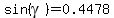 sin%28gamma%29=0.4478