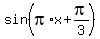 sin%28pi%2Ax%2Bpi%2F3%29