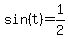 sin%28t%29=1%2F2