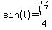 sin%28t%29+=+sqrt%287%29%2F4