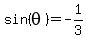 sin%28theta%29=-1%2F3